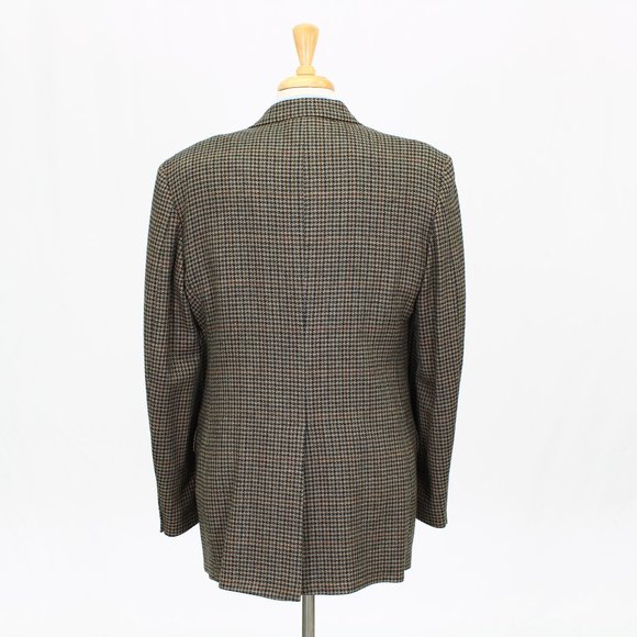 Orvis 42L Beige Check 2-Button Sport Coat Blazer Jacket B230 - Picture 7 of 11